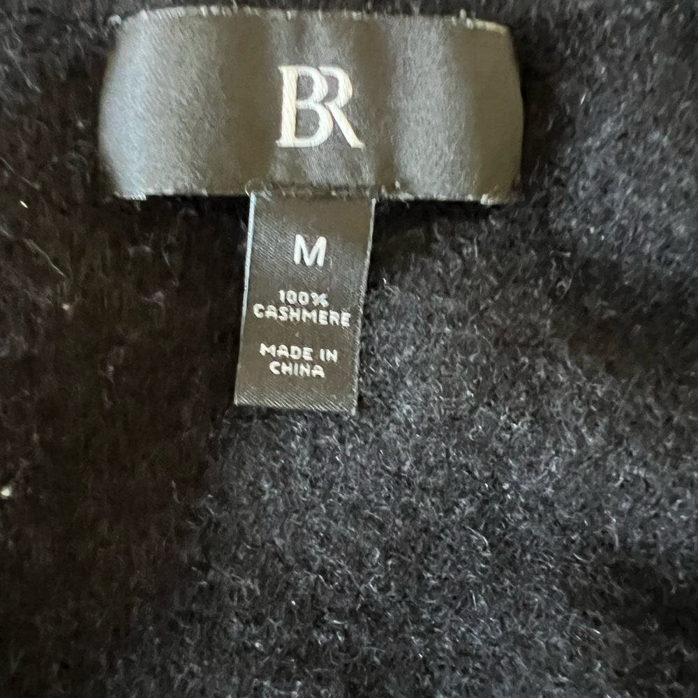 Banana Republic Black Cashmere Crewneck Sweater Slim Fit - Picture 5 of 5